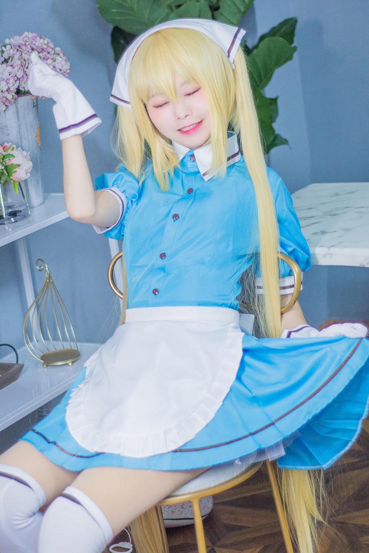 Training Maid Coffee Waitress Maid Outfit Lolita Dress Anime Game Fancy Cosplay Costume