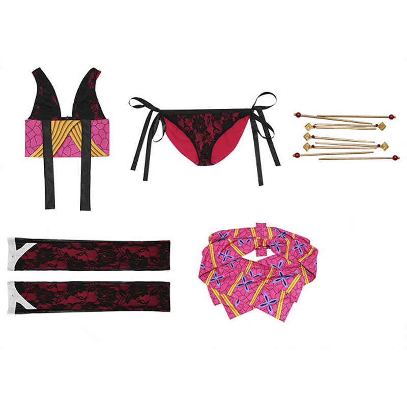 Anime Demon Slayer Kimetsu no Yaiba Daki Fullset Cosplay Costumes