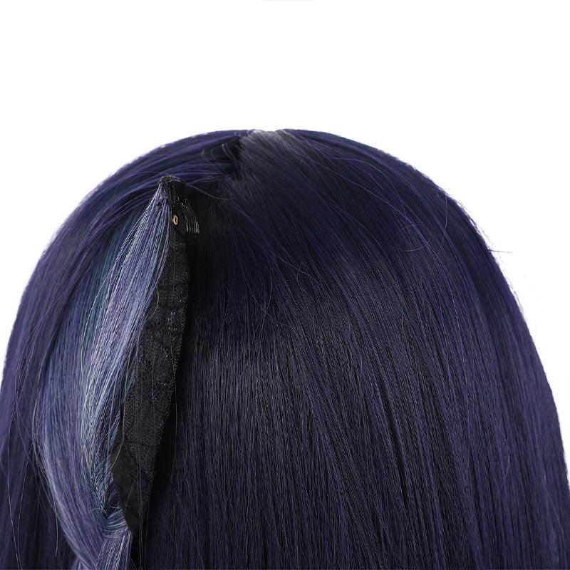 game genshin impact yun jin long dark purple cosplay wigs