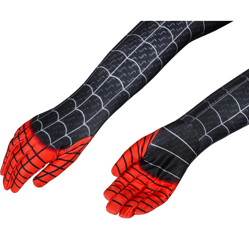 spider man into the spider verse miles morales kids jumpsuit cosplay costumes