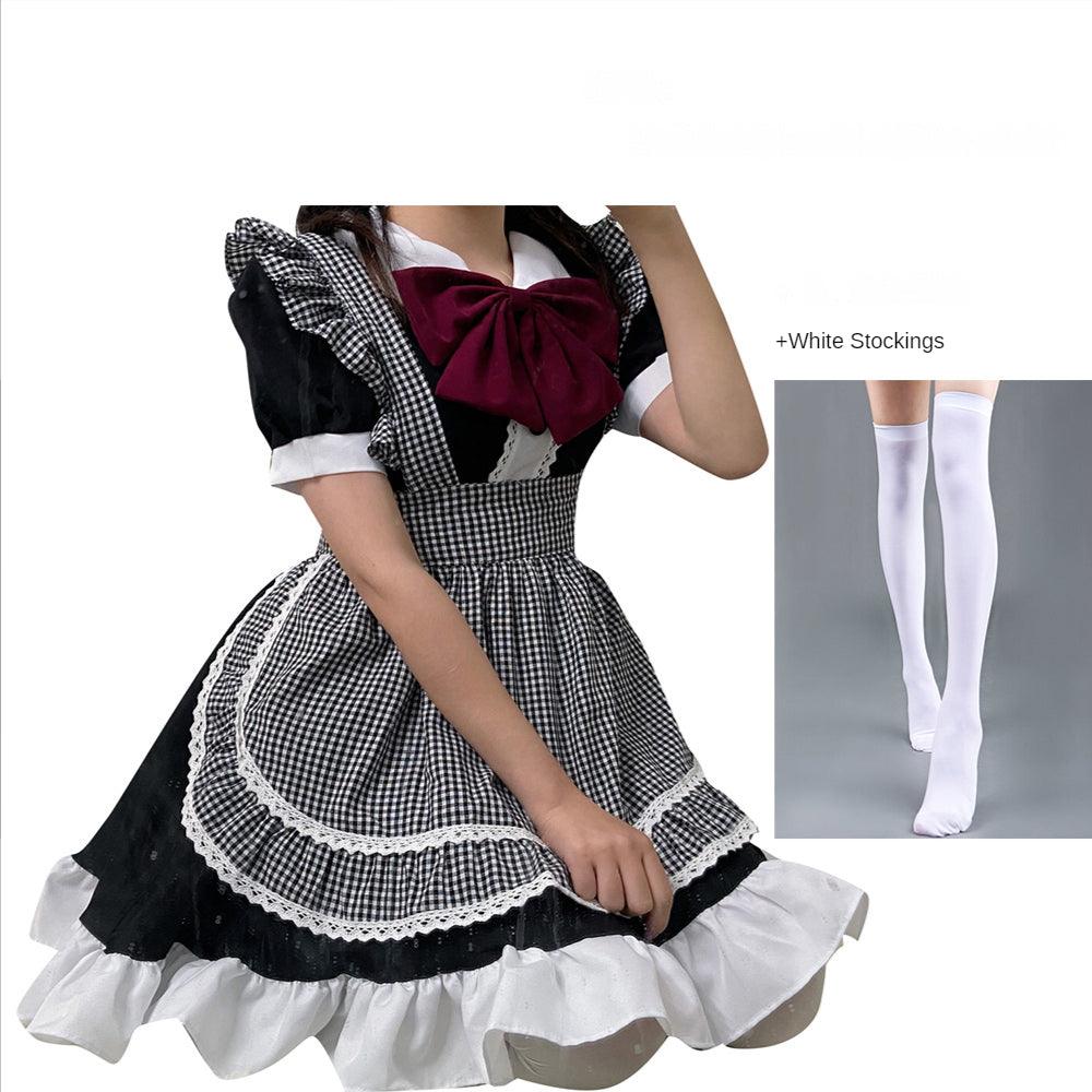 Coffee Shop Waiter Anime Maid Outfit Lolita Dress Japanese Cute Fancy Cosplay Costume