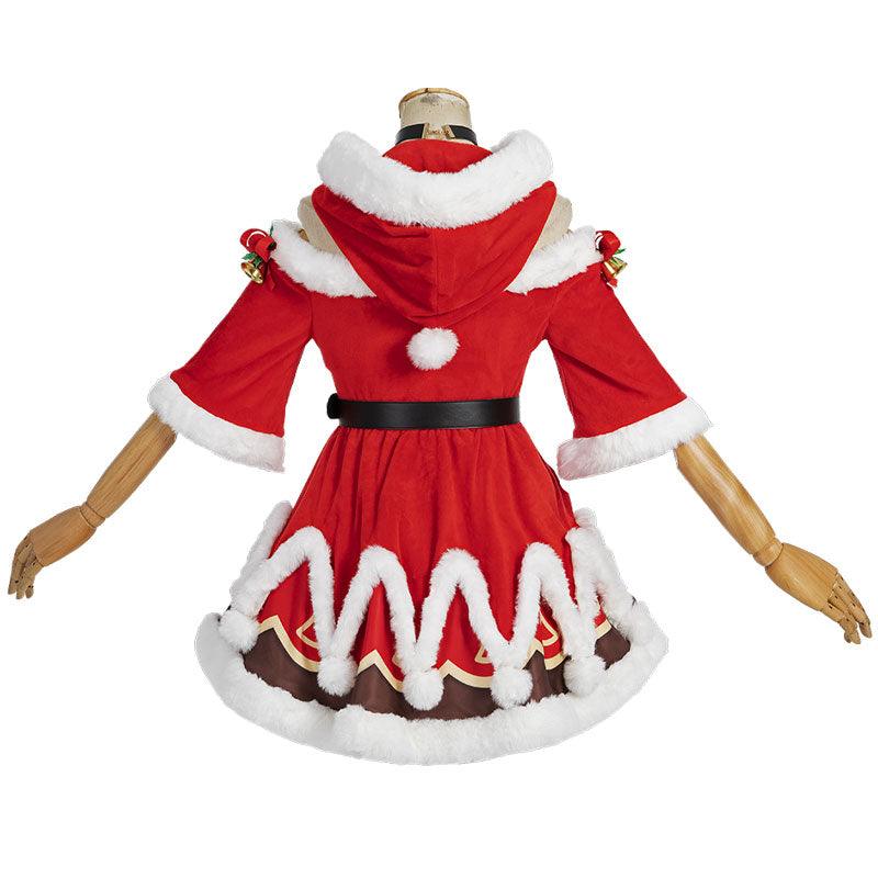 Game Genshin Impact Christmas Barbara Cosplay Costumes - coscrew