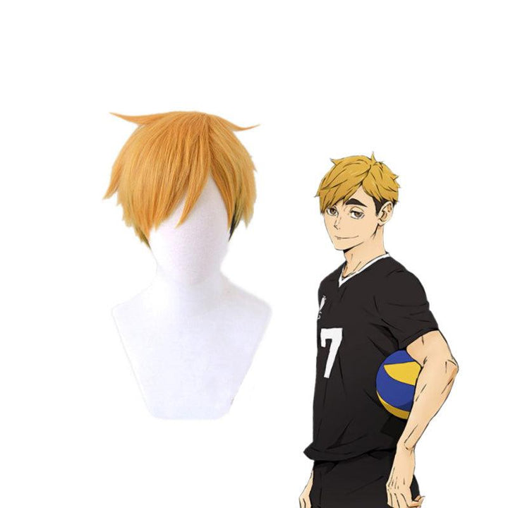 anime haikyuu kageyama tobio short navy blue cosplay wigs 1