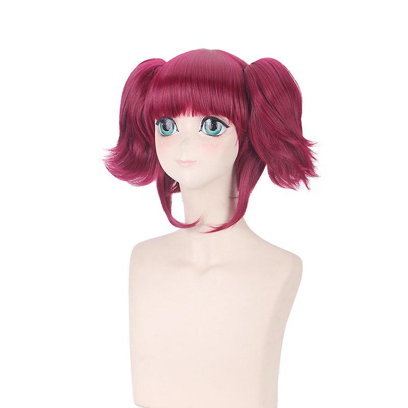 anime black butler meyrin wine red cosplay wigs