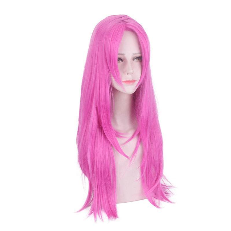 anime jojos bizarre adventure golden wind diavolo long pink cosplay wigs