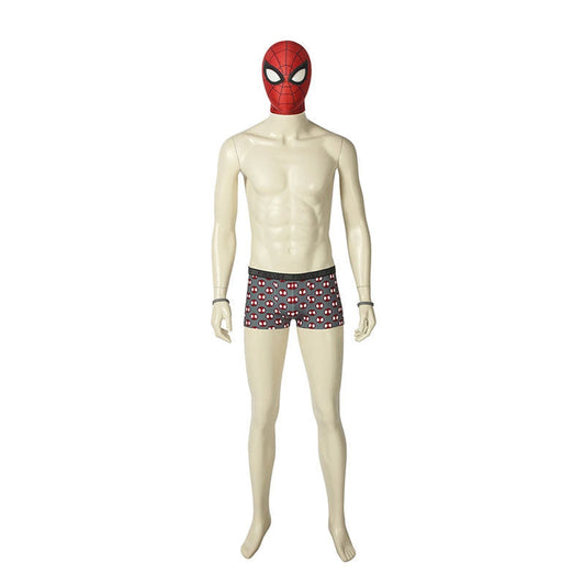spider man ps4 undies peter parker spiderman cosplay costume with shorts and wristband