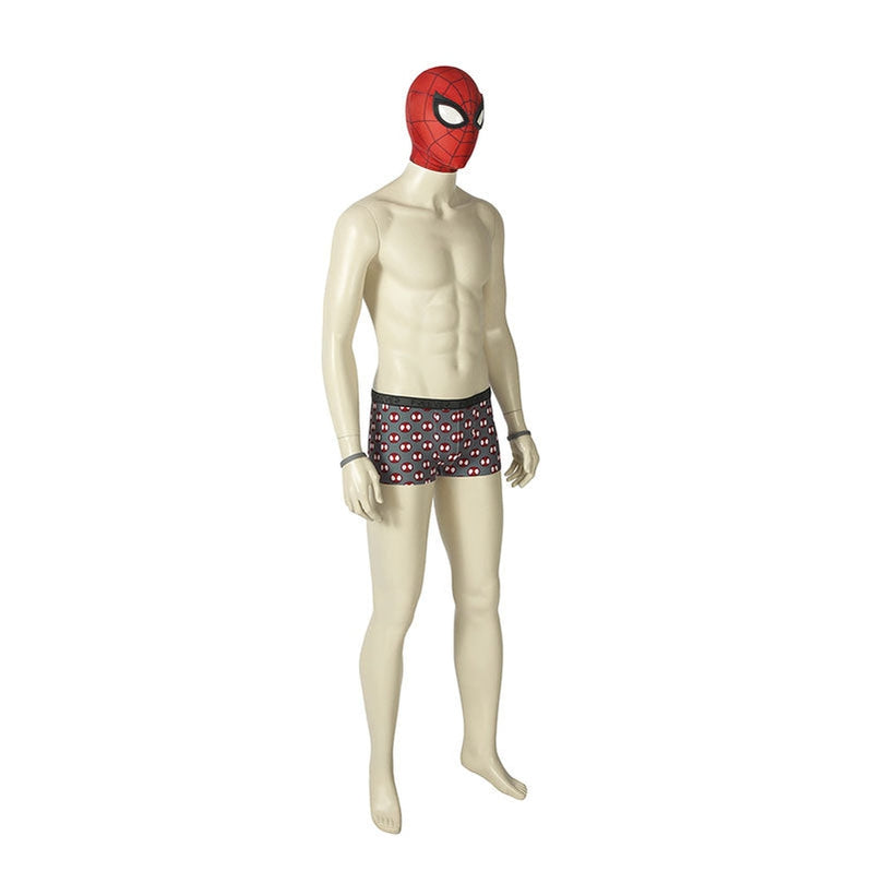 spider man ps4 undies peter parker spiderman cosplay costume with shorts and wristband