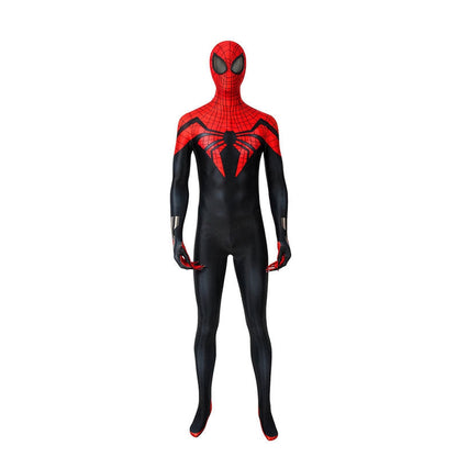 anime spiderman superior spider man elastic force jumpsuit cosplay costume with free headgear