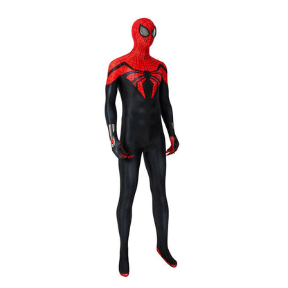 anime spiderman superior spider man elastic force jumpsuit cosplay costume with free headgear