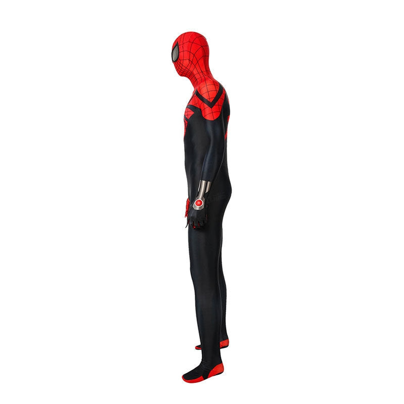 anime spiderman superior spider man elastic force jumpsuit cosplay costume with free headgear