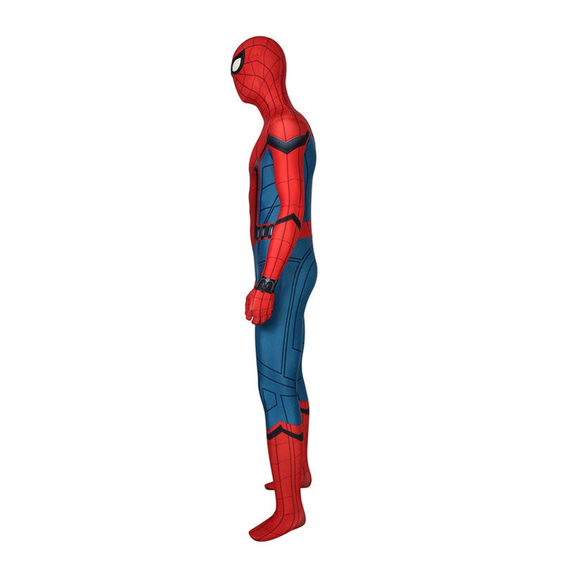 movie spider man far from home peter parker spiderman jumpsuit cosplay costume with free headgear 1