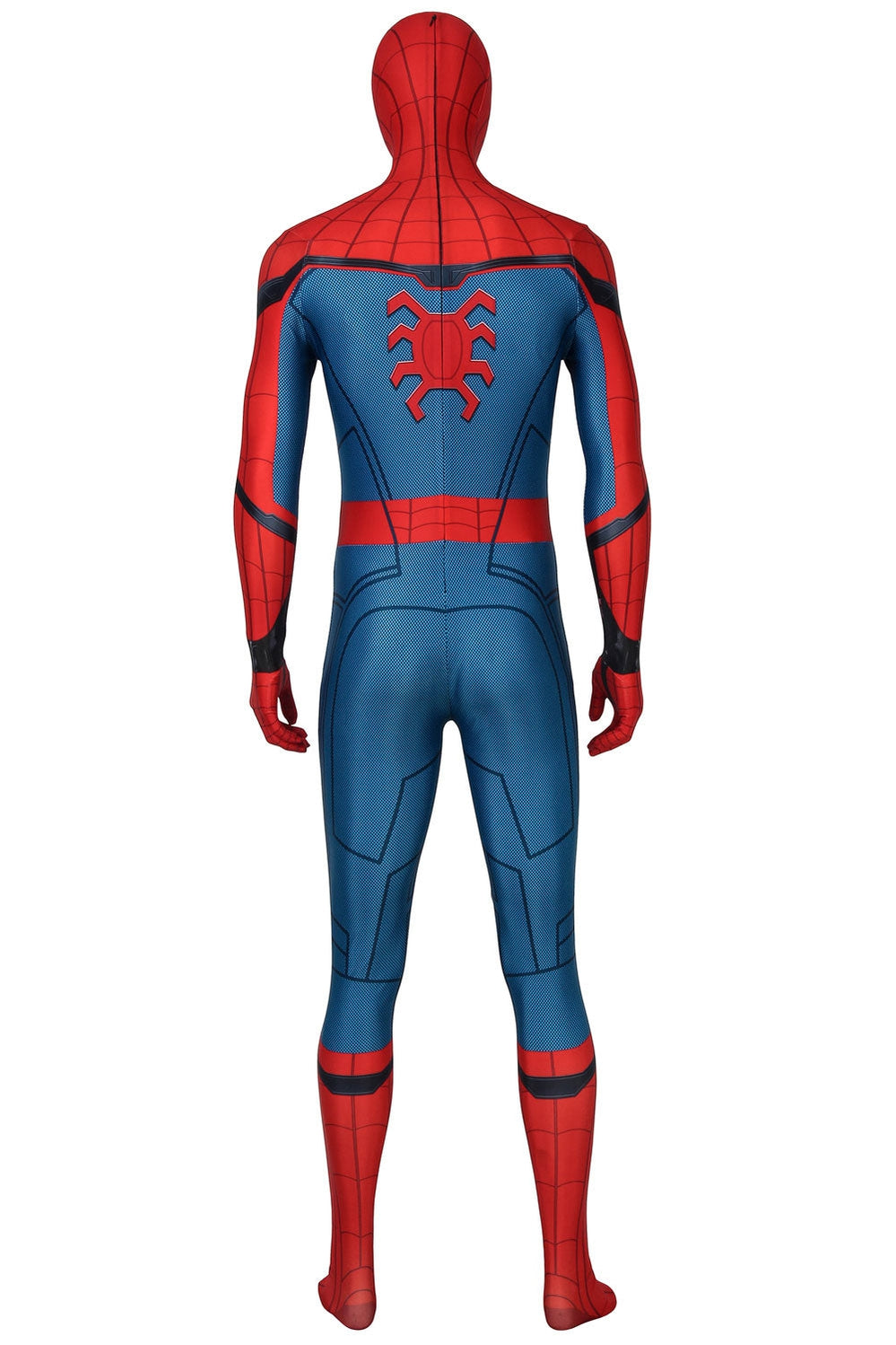 movie spider man far from home peter parker spiderman jumpsuit cosplay costume with free headgear 1