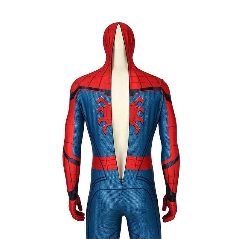 movie spider man far from home peter parker spiderman jumpsuit cosplay costume with free headgear 1