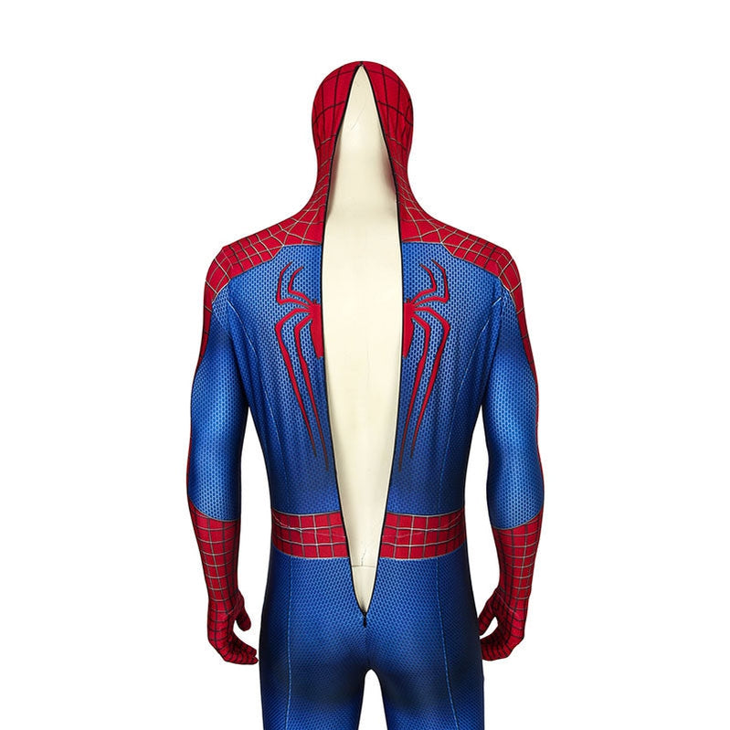 movie spider man the amazing spider man peter parker spiderman jumpsuit elastic force cosplay costume