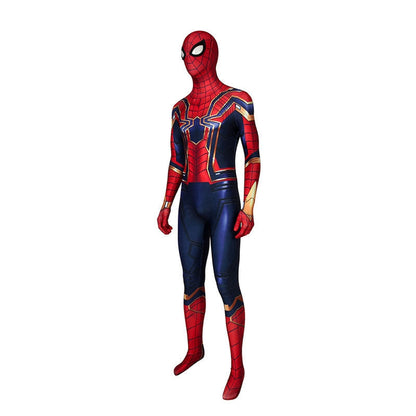 movie spider man far from home peter parker spiderman jumpsuit elastic force cosplay costume with headgear 1