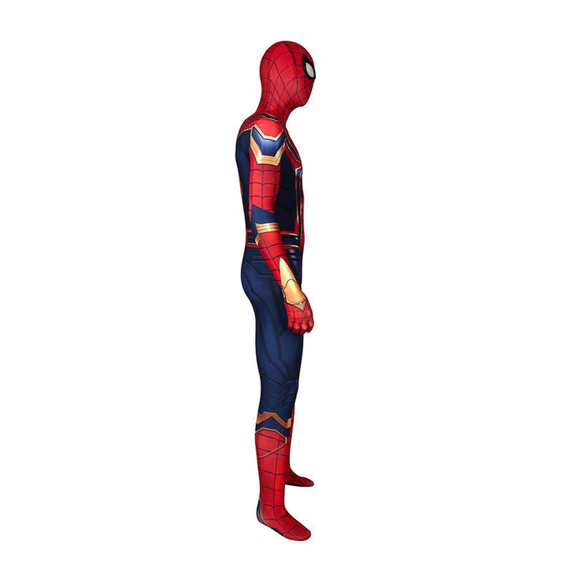 movie spider man far from home peter parker spiderman jumpsuit elastic force cosplay costume with headgear 1