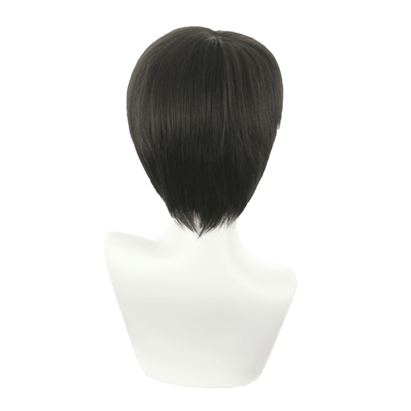 anime attack on titan levi ackerman short black cosplay wigs