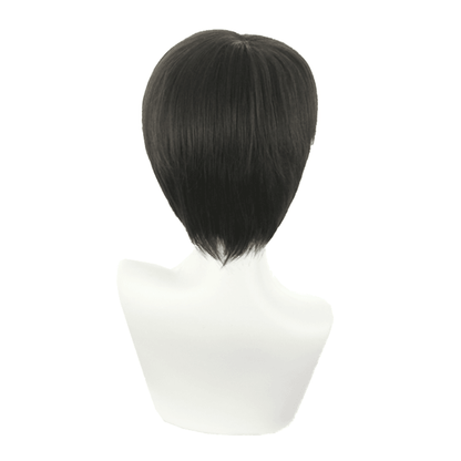 anime attack on titan levi ackerman short black cosplay wigs