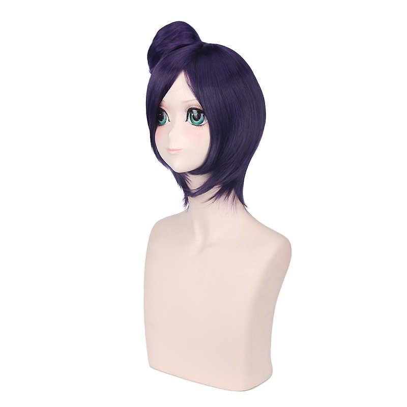 anime naruto konan short purple cosplay wigs