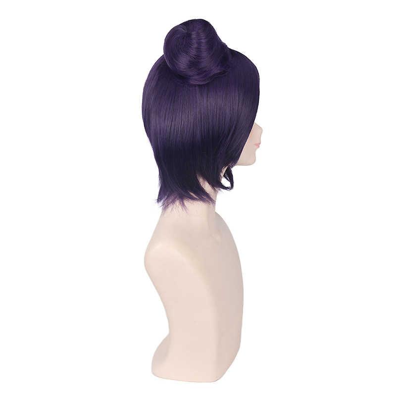 Anime Naruto Konan Short Purple Cosplay Wigs