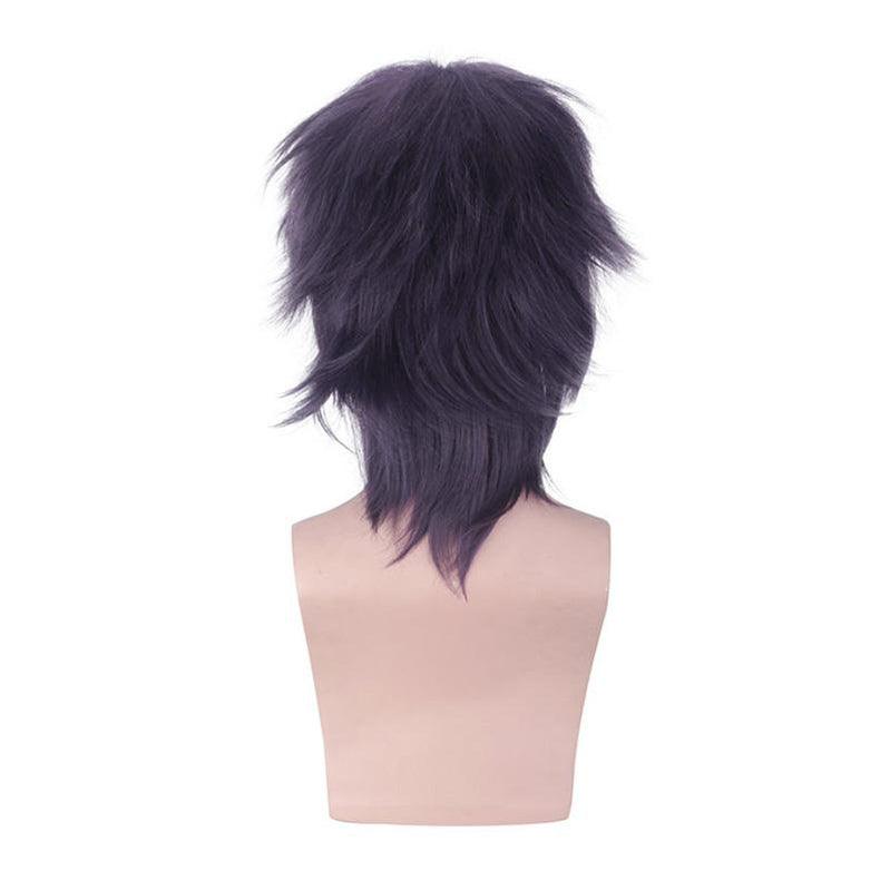anime jojos bizarre adventure golden wind narancia ghirga short black purple cosplay wigs