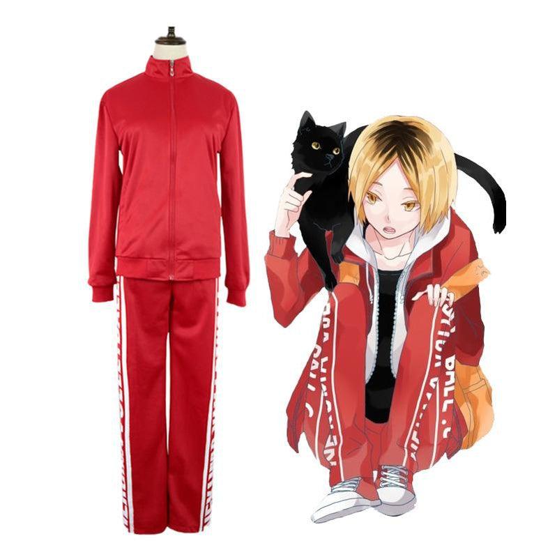 Anime Haikyuu Nekoma High School Jacket Uniform Kozume Kenma Cosplay Costume
