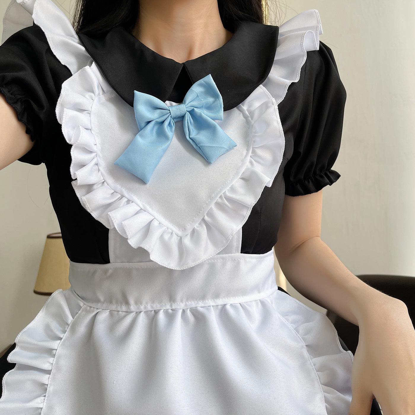 Classic Black White Akihabara Maid Outfit Lolita Dress Anime Game Fancy Cosplay Costume