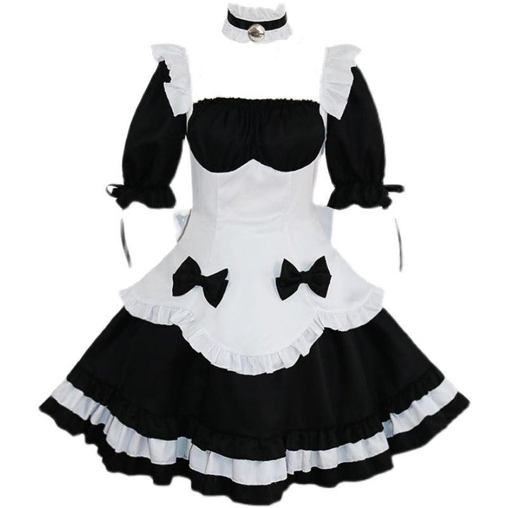 Miracle Nikki Black and White Maid Outfit Lolita Dress Fancy Anime Game Cosplay Costume