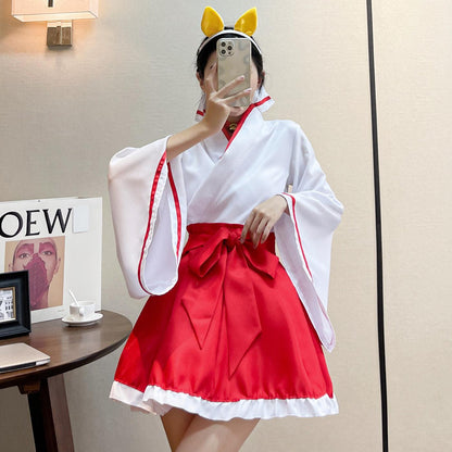 Inu Boku Secret Service Shirakiin Ririchiyo Kimono Maid Outfit Anime Cosplay Costume