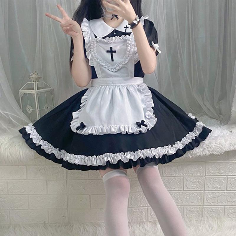 Cross Classic Japanese Cross Dress Lolita Maid Outfit Lolita Dress Fancy Cosplay Costume