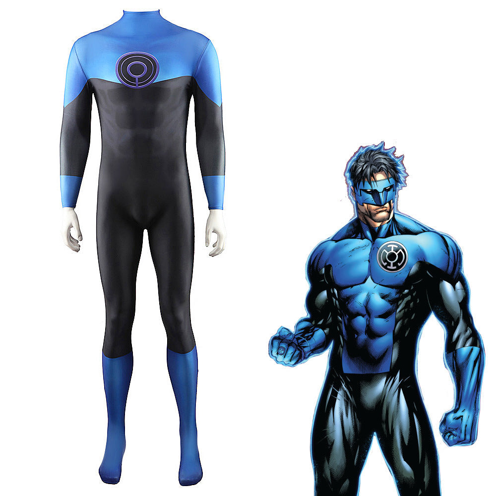 blue lantern john stewart jumpsuits cosplay costume kids adult halloween bodysuit
