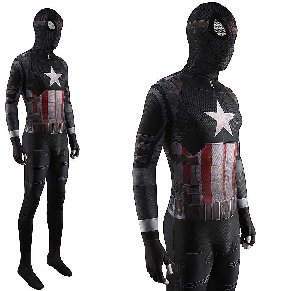 captain america stealth spiderman far from home jumpsuits kids adult halloween bodysuit
