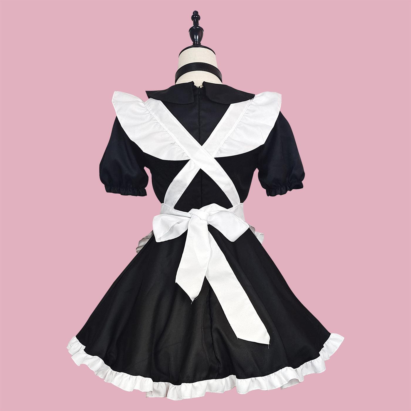 Classic Black White Akihabara Maid Outfit Lolita Dress Anime Game Fancy Cosplay Costume