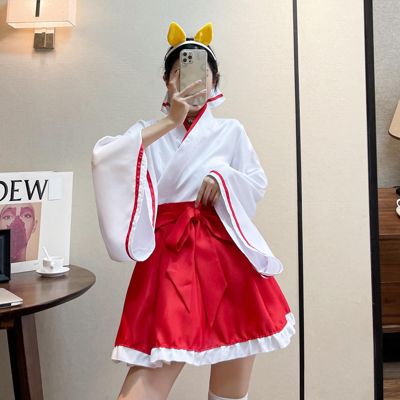 Inu Boku Secret Service Shirakiin Ririchiyo Kimono Maid Outfit Anime Cosplay Costume