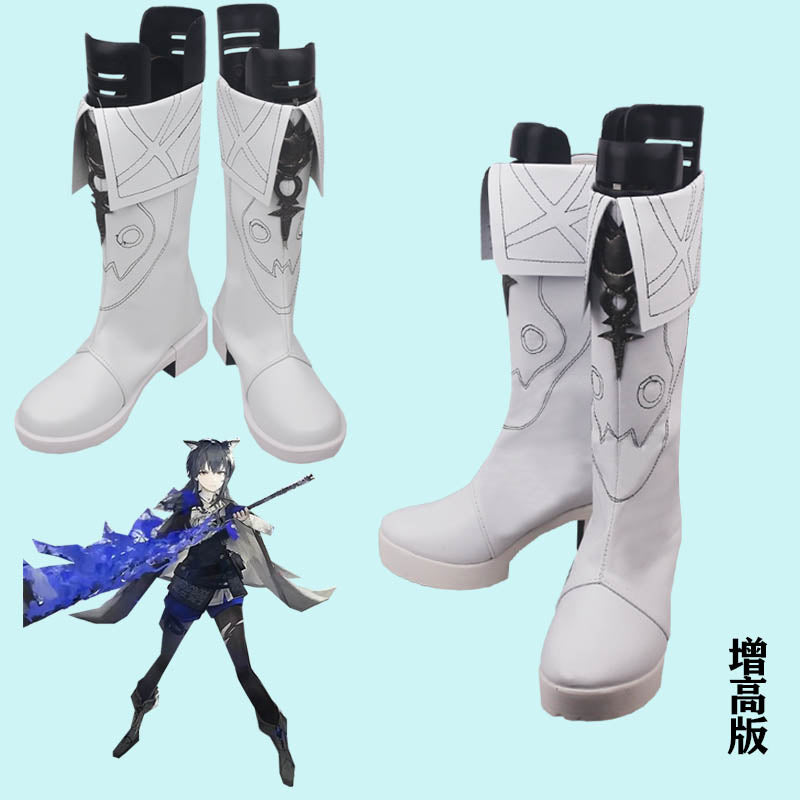 Arknights Texas the Omertosa Game Cosplay Boots Shoes for Carnival Anime Party #style_low-heel