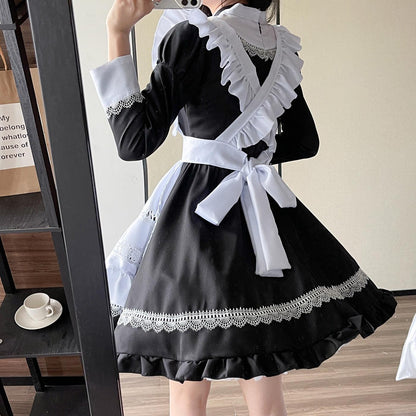 British Classic Maid Outfit Dress for Man Woman Crossdresser Anime Fancy Cosplay Costume