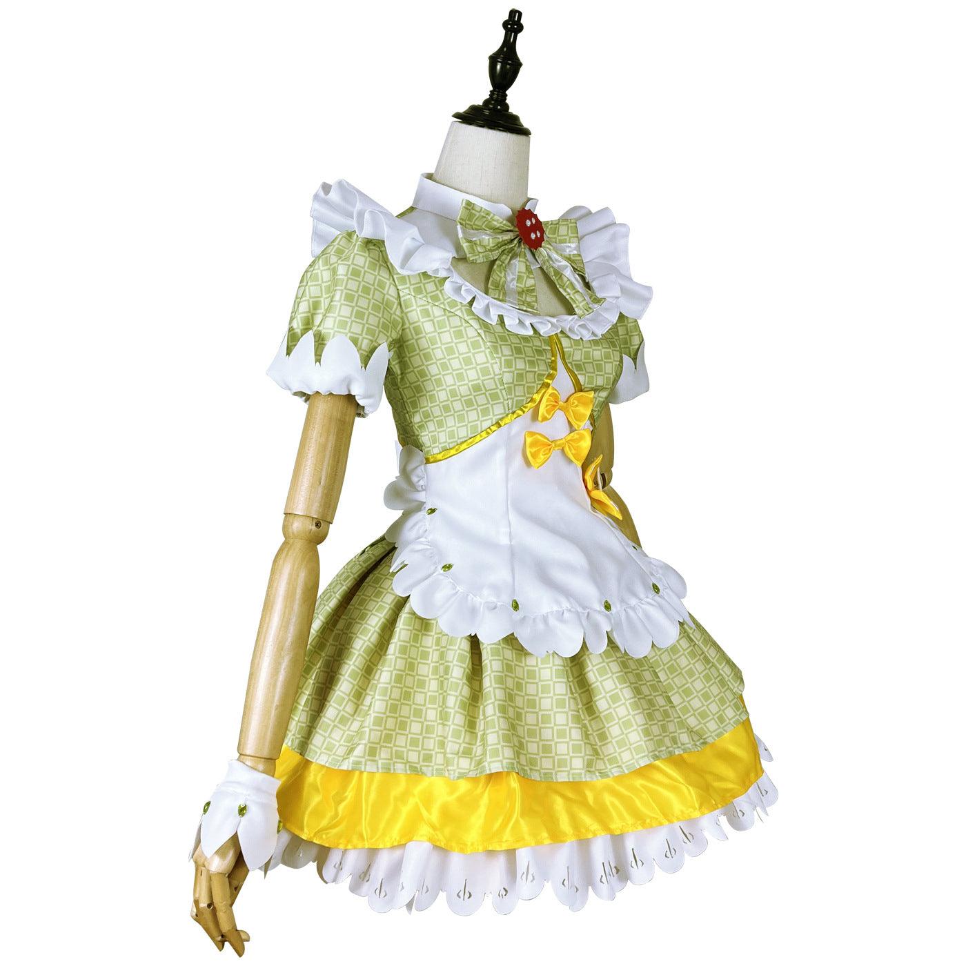 Honor of Kings Daji Green Maid Outfit Lolita Dress Anime Game Skin Fancy Cosplay Costume