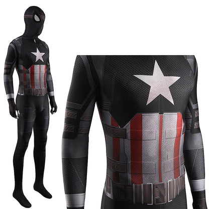 captain america stealth spiderman far from home jumpsuits kids adult halloween bodysuit