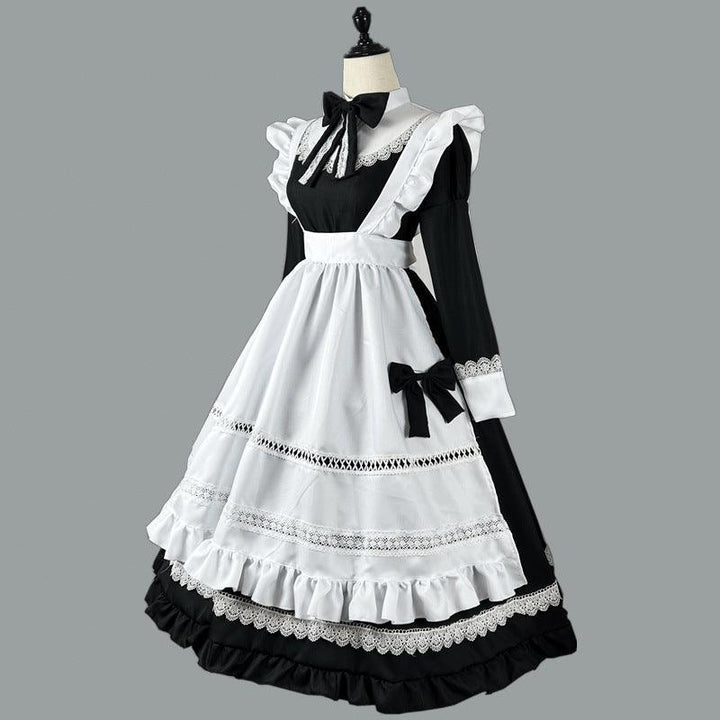 British Aristocratic Long Maid Outfit Lolita Dress Crossdresser CD Fancy Cosplay Costume