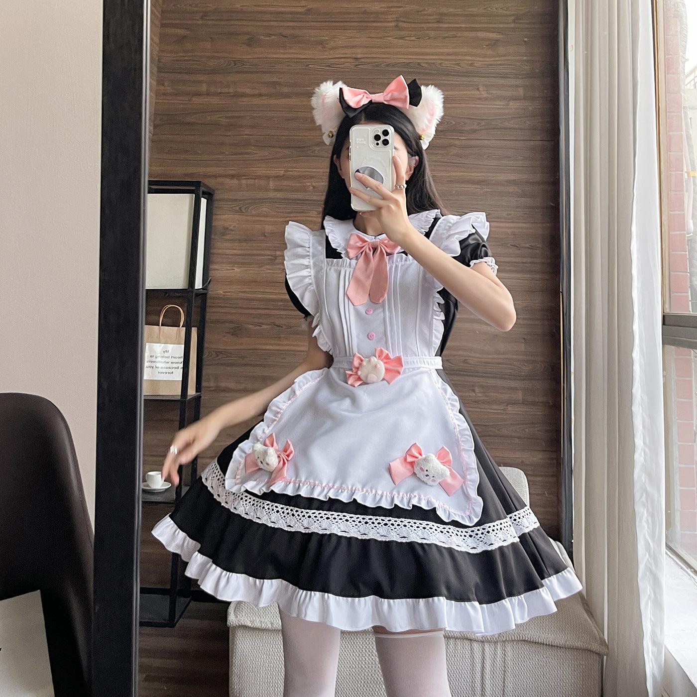 Cat Doll Large Size Maid Outfit Lolita Dress Anime Game Crossdresser Fancy Cosplay Costume