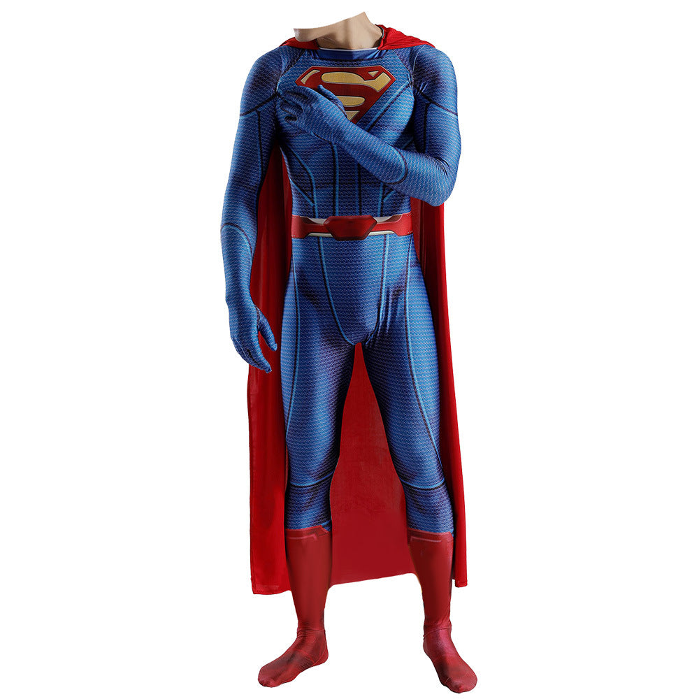 man of steel superman jumpsuits cosplay costume kids adult halloween bodysuit 1