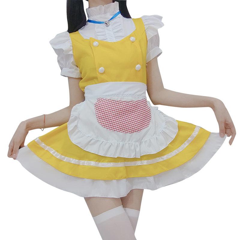 golden bell anime cat maid outfit lolita dress japanese cute fancy dress cosplay costume