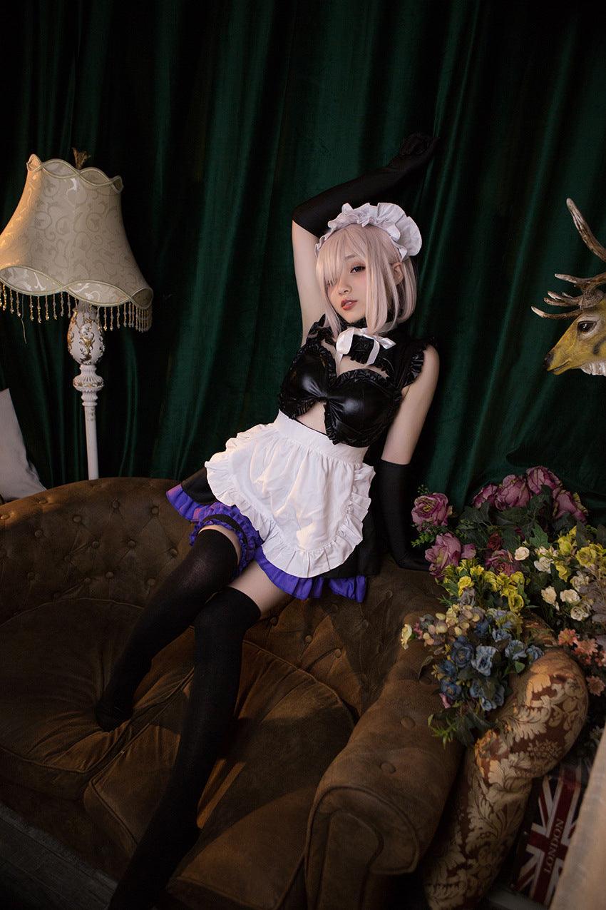 FGO/Fate Grand Order Mash Kyrielight Maid Outfit Anime Game Comic-Con Cosplay Costume
