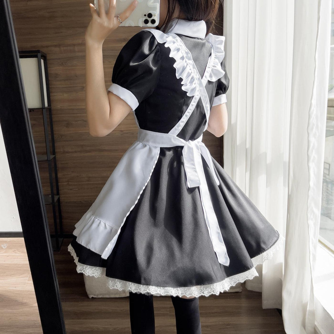 Coffee Waitress Large Size Maid Outfit Lolita Dress for Woman Man Fancy Cosplay Costume