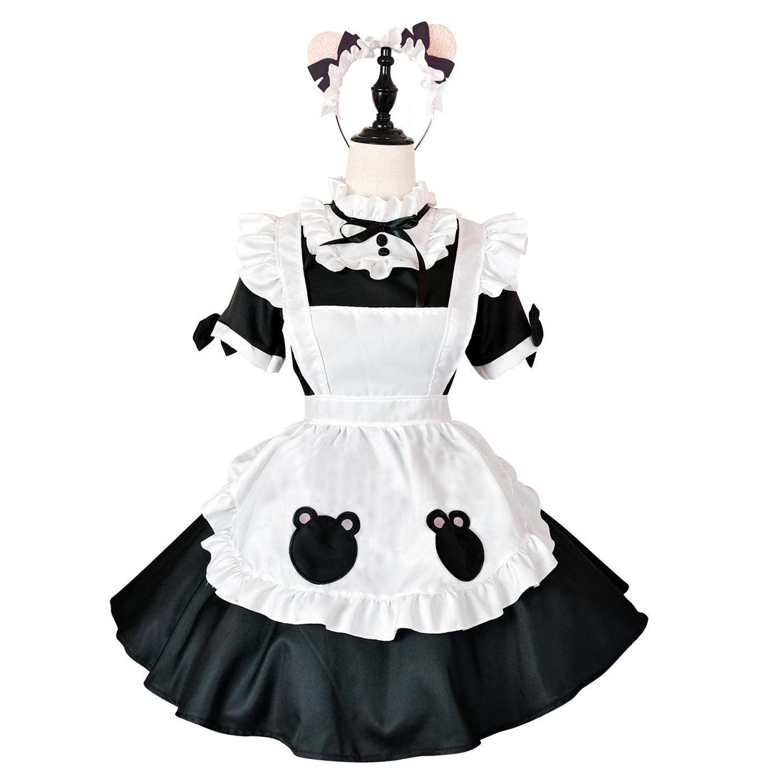 Cute Bear Waitress Maid Outfit Large Size Lolita Dress Anime Game Fancy Cosplay Costume