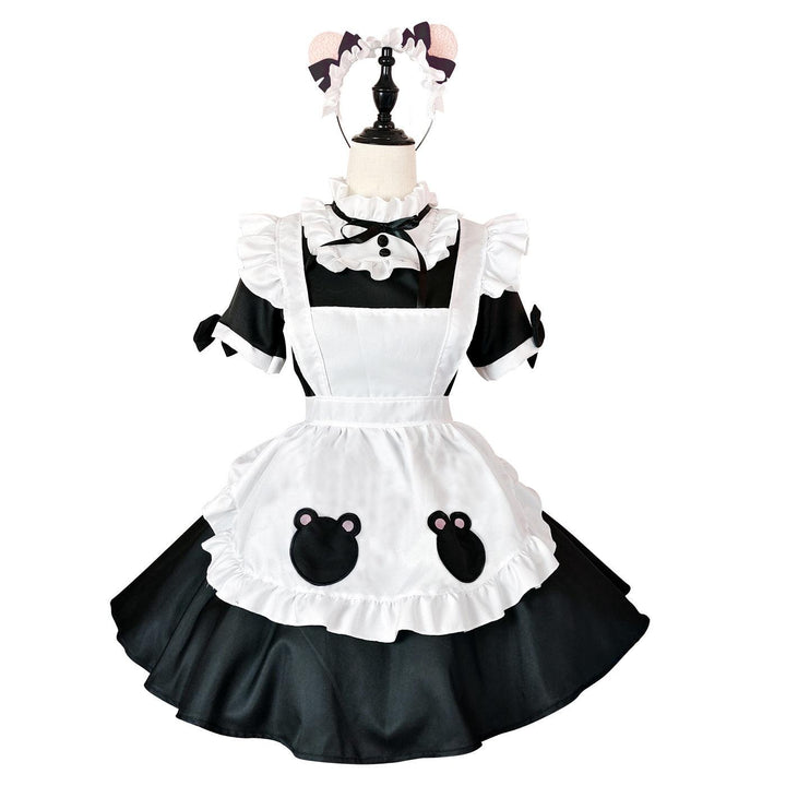 Cute Bear Waitress Maid Outfit Large Size Lolita Dress Anime Game Fancy Cosplay Costume