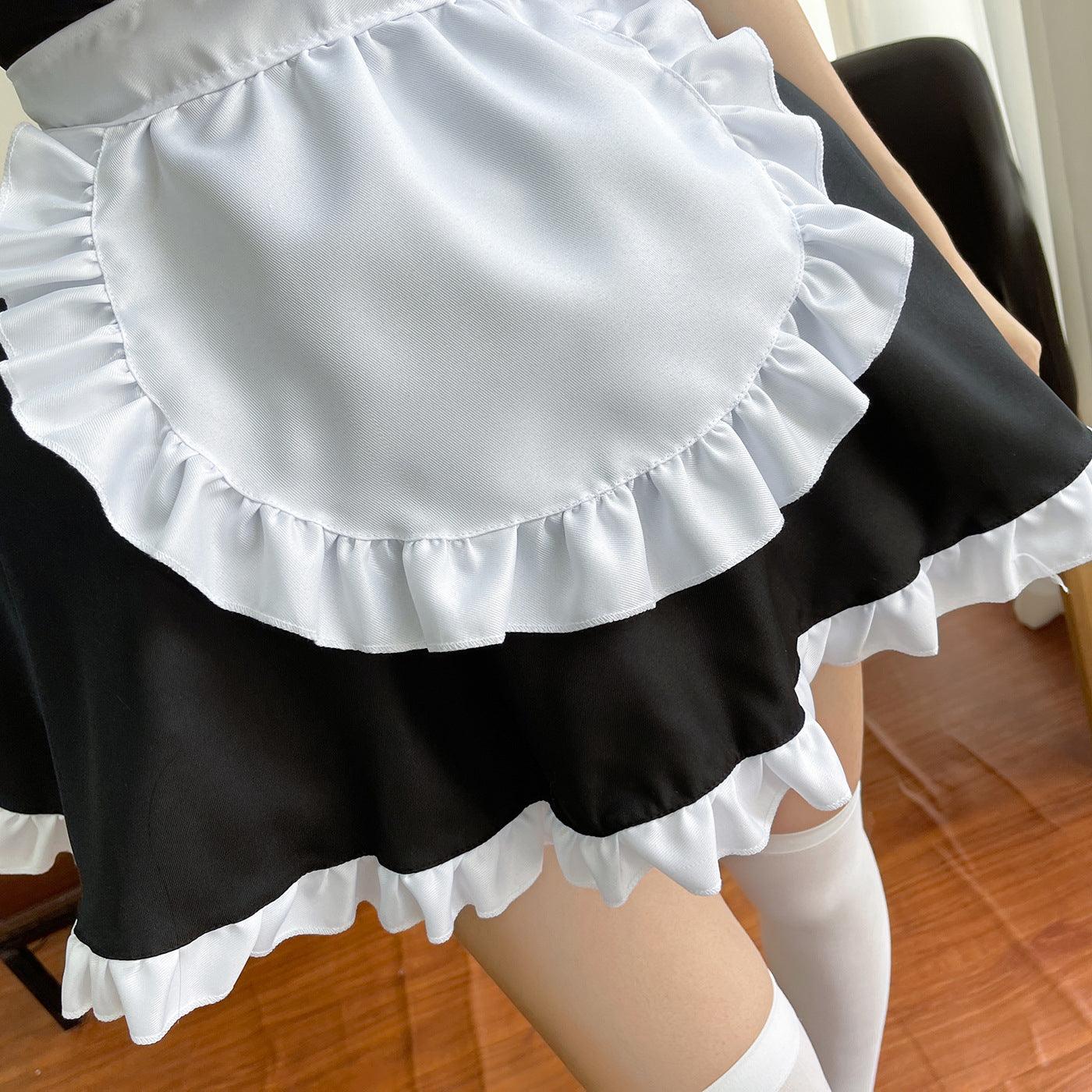 Classic Black White Akihabara Maid Outfit Lolita Dress Anime Game Fancy Cosplay Costume