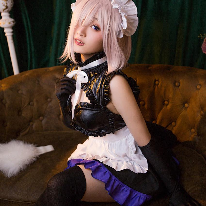 FGO/Fate Grand Order Mash Kyrielight Maid Outfit Anime Game Comic-Con Cosplay Costume