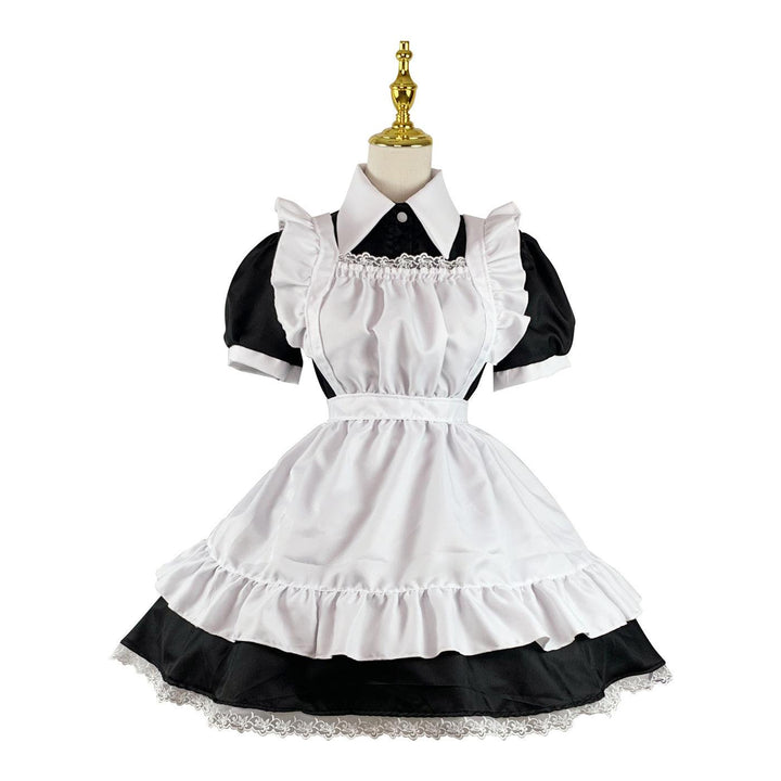 Coffee Waitress Large Size Maid Outfit Lolita Dress for Woman Man Fancy Cosplay Costume