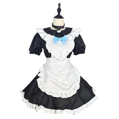 Classic Black White Akihabara Maid Outfit Lolita Dress Anime Game Fancy Cosplay Costume
